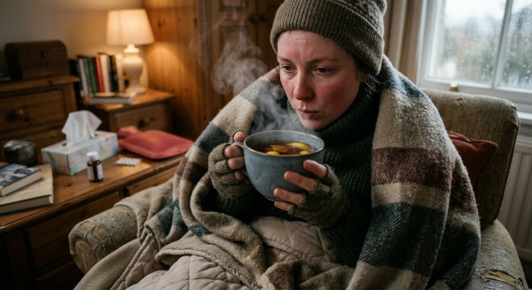 Covering Up Completely When Sick