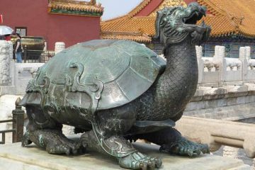 The Dragon Turtle is a Chinese mythological creature with the head of the Celestial Dragon and the body of a Celestial Tortoise, hence the name 