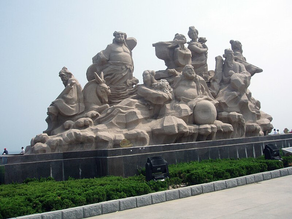 The Eight Immortals Statue in Penglai
