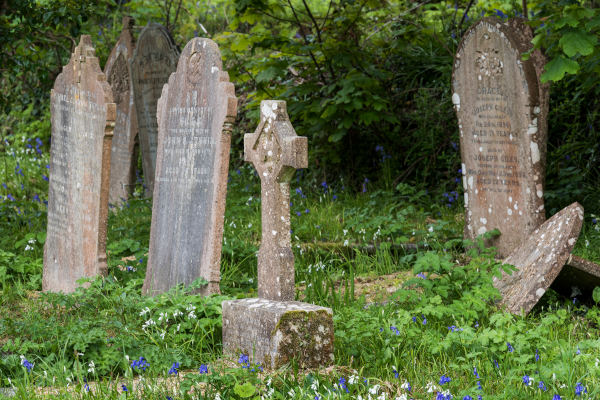 Gravestones Ludgvan Cornwall