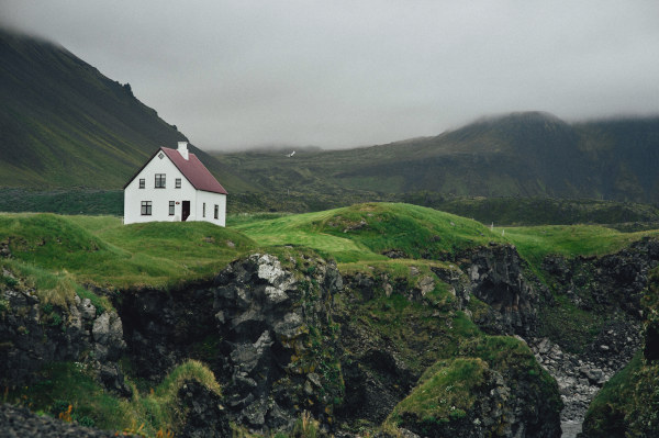 house on a cliff