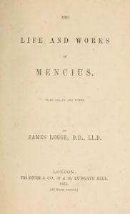 The Chinese classics - Mencius by James Legge - 1867