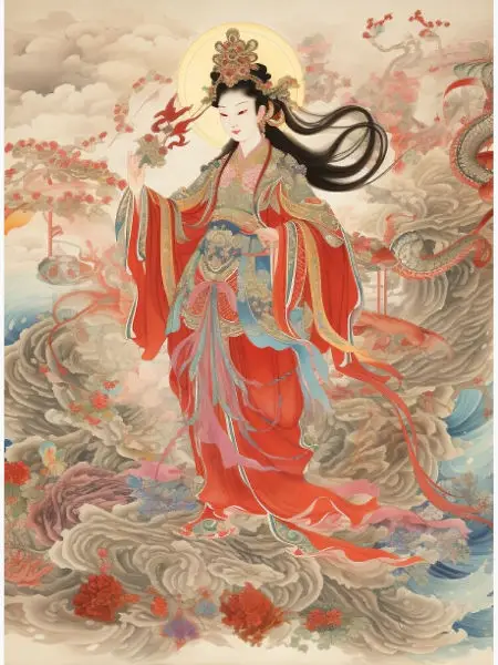 Jiutian Xuannu the Goddess of the Nine Heavens